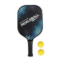 กราไฟท์ Pickleball Paddles ไม้ที่มีน้ำหนักเบาคาร์บอนไฟเบอร์อุปกรณ์กีฬาแกนรังผึ้งดูดซับเหงื่อจับเริ่มต้น