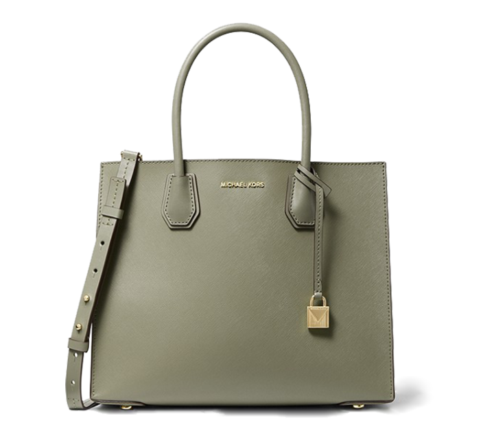 Túi Xách Nữ Michael Kors Tote Mercer Da Saffiano Size L Màu Army Green |  