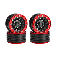 4Pcs RC 1: 10 Rock Crawler Wheels Cool Metal Alloy Rims 1.9inch Beadlock Wheels Replacement Spare Parts for SCX10 CC01