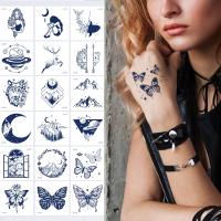 【YF】 Small Fresh Herbal Juice Tattoo Stickers Non-reflective Semi-permanent Waterproof Fake Tattoos Disposable Cute Temporary