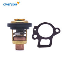 6G8-12411 Thermostat 60 Degrees 140F And 62Y-12414 Gasket Set for Yamaha Honda 4 stroke Outboard Motor Boat Engine