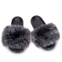 MPPM Faux Fur Slippers Fur Slides Fur Fluffy Sandals Girls Beach Home Plush Sliders Furry Flip Flops Women Shoes Woman2023