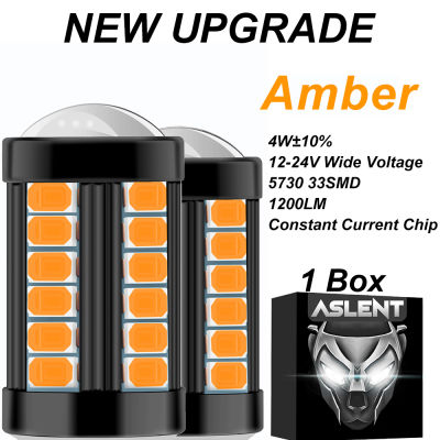 2PCS P21W LED 1156 BA15S PY21W BAU15S 1157 BAY15D P215W 33SMD Bulb T20 7443 W215W Lamp For Car Turn Signal Light Amber White