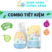 COMBO Sữa tắm gội Organic cho bé từ sơ sinh dạng bọt Lamoon dạng Bình