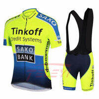 NEW 2022 Saxo Bank Tinkoff Team Cycling Jersey Sets MTB Bicycle Bike Breathable shorts Clothing Cycling Suit 20D GEL