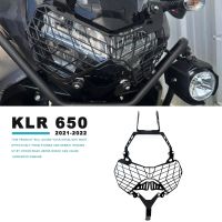 KLR 650 2022ตัวป้องกันไฟหน้าสำหรับ KLR650 2021 2022ฝาครอบที่ป้องกันไฟหน้าป้องกันหลอดไฟหน้าตะแกรง