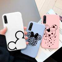 Philander SHOP เคสมือถือการ์ตูนหนูน่ารักสำหรับ Huawei,Y8P P Smart S มีโบว์สาวน่ารักฝาครอบเคสโทรศัพท์มือถือแบบมีด้านหลังพิมพ์ลายศิลปะทำจากซิลิโคน