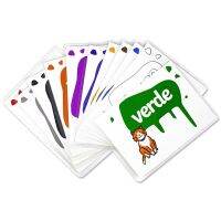 11PCS/set Learning Spanish Color Words Language Flash Cards Kids Baby Reading Card Memory Game Educational Toy Card for Children Flash Cards