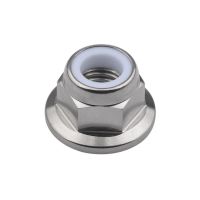 Xingxi Titanium Nuts M6 M8 M10 M12 Flange Lock Nuts Ti Nylon Lock Nuts for Motorcycle Bike Car Ti Fasteners