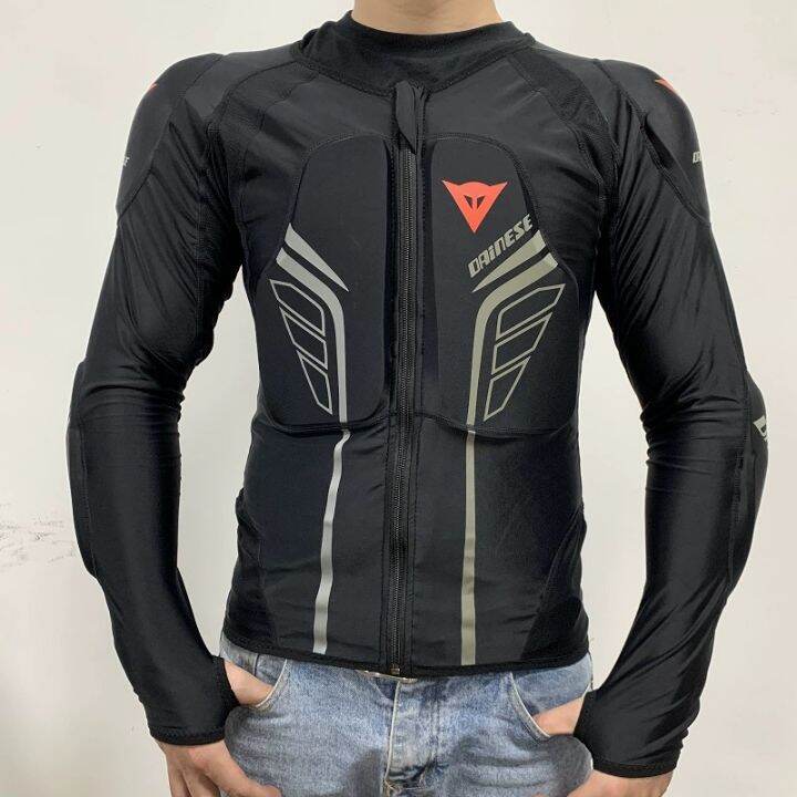 mj-moto-ใหม่-quick-drying-men-รถจักรยานยนต์เกราะเต็มตัวป้องกันแจ็คเก็ตสีดำ-biker-motocross-เสื้อผ้าแข่งรถชุด-soft-moto-ขี่สำหรับเต่าแจ็คเก็ต-m-2xl-กลับไหล่ป้องกัน
