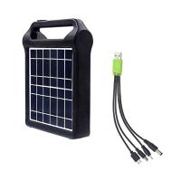 EASY POWER Portable 6V Rechargeable Solar Panel Power Storage Generator System USB Charger with Lamp 3000Mah
