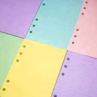 EDDY SONG สีม่วง วางแผนรายวัน รายเดือน รายสัปดาห์ 40 แผ่น Binder Inside Page รีฟิลกระดาษใบหลวม กระดาษโน๊ต กระดาษรีฟิล