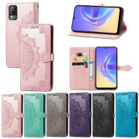 สำหรับ Vivo V9 V15 V15 Pro V20 Pro V20 V21 V27e V21e V23 V23e V23โปร V25 V25 V25e Pro V27 V27 Pro เคสกระเป๋าเงินฝาปิดแบบแม่เหล็กหนังกระเป๋าเก็บบัตรโทรศัพท์กับสายคาดที่คล้องดอกไม้