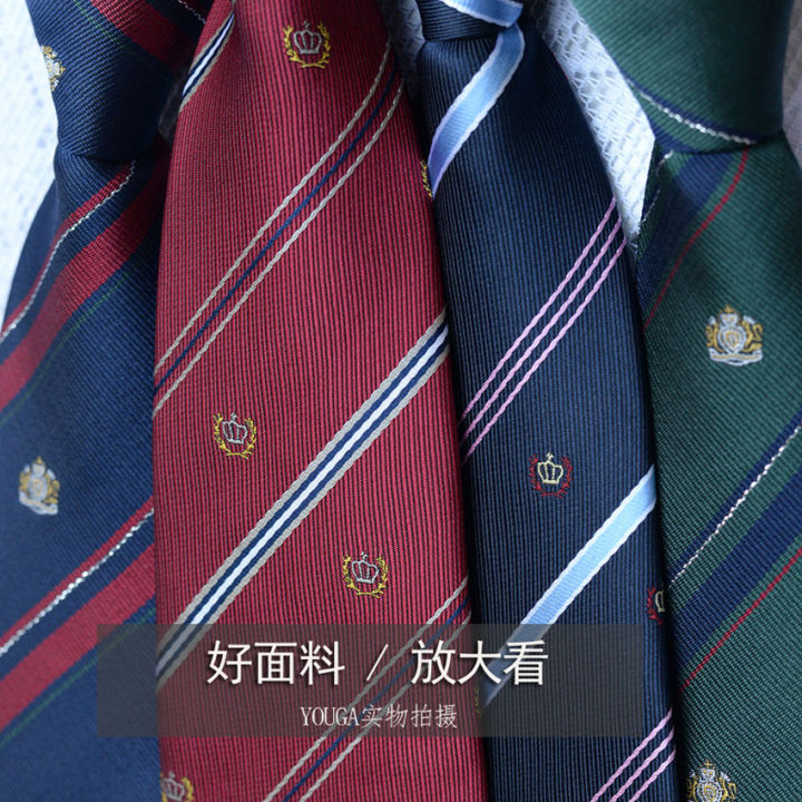 bm-ผู้ชาย-tiess-ชุดนักเรียนญี่ปุ่นลายทางสไตล์-indk-preppy-เครื่องแบบผูกฟรีสำหรับทั้งหญิงและชาย-tiesjk-shirt-accessories-หล่อ