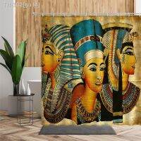 【CW】▩☏  Ancient Egypt Shower Curtain Set Egyptian Room Hanging Fabric Curtains