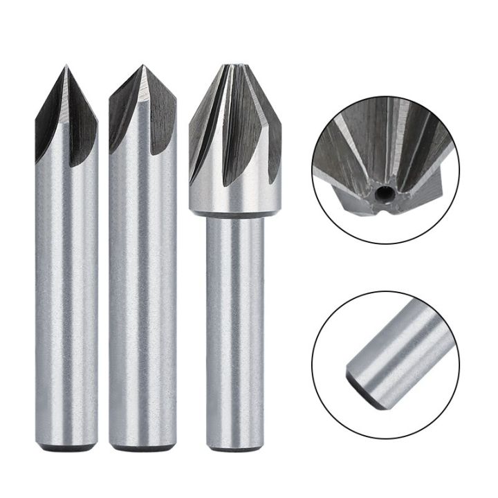 เครื่องตัดลบมุมเหล็ก-hss-4-6-8-10-12-14-18mm-60-90-องศา-countersink-drill-bit-เจาะลบมุมโลหะ-เครื่องตัดรู