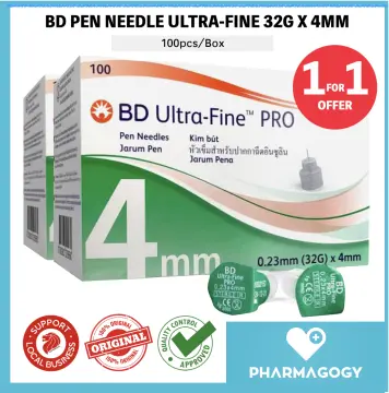 BD Micro-Fine Ultra Pen Needle 0.23mm (32G) x 4mm 100 pcs 