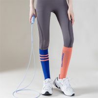 2023 Womens Socks Colorful Cotton Sweat-Absorbing Calf Socks Sports Professional Running Yoga Marathon Long Socks For Women