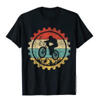 Mountain Biking Gear Retro Vintage Bicycle Bike Rider Gifts T-Shirt Leisure Cotton Youth Tops &amp; Tees Print Cheap Top T-Shirts