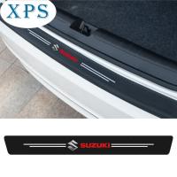 Xps GTIOATO รถ Trunk ตกแต่งสติกเกอร์ป้องกันคาร์บอนไฟเบอร์อัตโนมัติด้านหลังกันชนสติกเกอร์สำหรับ Suzuki Ertiga S-Presso Dzire Swift Jimny Vitara Celerio