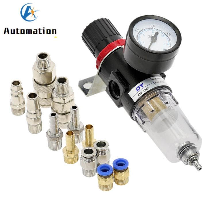pneumatic-air-source-treatment-filter-afr2000-adjustable-pressure-gauge-1-4-quot-pressure-relief-4mm-6mm-8mm-10mm-12mm-fittings