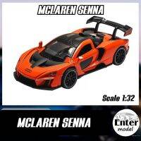 ??พร้อมส่ง?? โมเดลรถเหล็ก​ รถสปอร์ท มีเสียง​มีไฟ MCLAREN​ SENNA ยาว 15cm สเกล 1/32