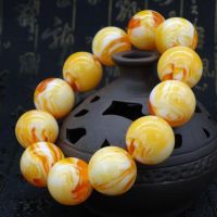 ❁☇ Baixueshan Beeswax Buddha Bead Bracelet สร้อยข้อมืออำพัน สร้อยข้อมือ Boutique Bead Beeswax Beeswax Bracelets