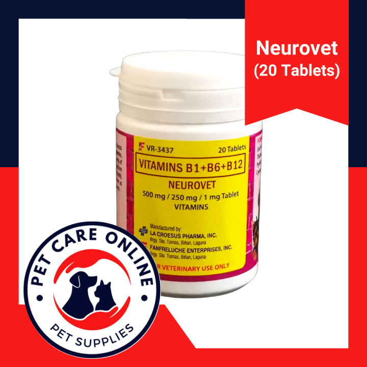 NEUROVET Vitamins Supplement for Dogs and Cats (B1+B6+B12) Lazada PH