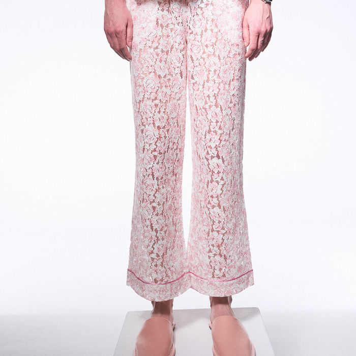 mardi-mercredi-กางเกงชั้นใน-pajama-ปักลายลูกไม้-สีชมพู
