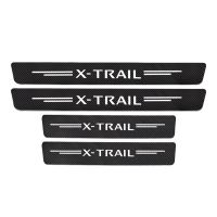 สำหรับ4ชิ้นนิสสัน Xtrail X T30 T32 T31บอร์ดรถยนต์บอร์ดติดเครื่องสติกเกอร์แผ่นเหยียบป้องกันธรณีประตูรถอุปกรณ์เสริมไวนิลคาร์บอนไฟเบอร์