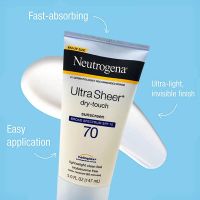 NEUTROGENA Ultra Sheer Dry-Touch Sunscreen SPF 70 147ml Value Pack นูโทรจีน่า ครีมกันแดด โลชั่นกันแดด