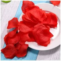 【DT】 hot  500/1000/3000pcs Artificial False Rose Petals Wedding Party Romantic Night Event Decoration Simulation Rose Flower Petal 50%