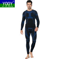 YOOY Men S Ski Thermal Underwear Sets Sports Quick Dry Functional Compression Tracksuit Fitness Tight Shirts Jackets Sport Suits