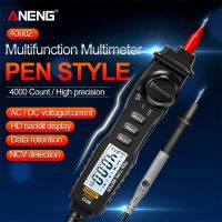 A3002 Digital Multimeter Pen Type 4000 Counts with Non Contact AC/DC Voltage Resistance Diode Continuity Tester Tool ANENG Electrical Trade Tools Test