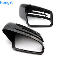 1 Pair Car Decal Rearview Mirror Cover Cap For Mercedes Benz W204 C207 W212 W221 Exterior Black ABS Car L+R Side Mirror Covers