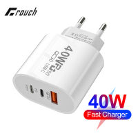 3พอร์ต USB C ชาร์จ PD40W QC3.0 Type C ชาร์จอย่างรวดเร็วชาร์จศัพท์มือถือชาร์จอะแดปเตอร์สำหรับ ซัมซุง Xiaomi หัวเว่ย