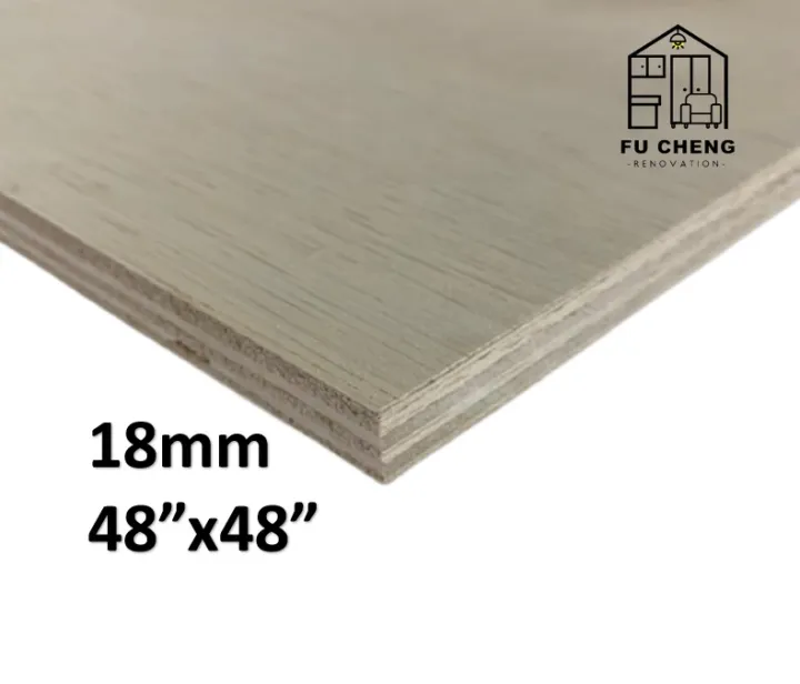 (4ft x 4ft) = (120cm x 120cm) 18mm Plywood Timber Panel Wood Board