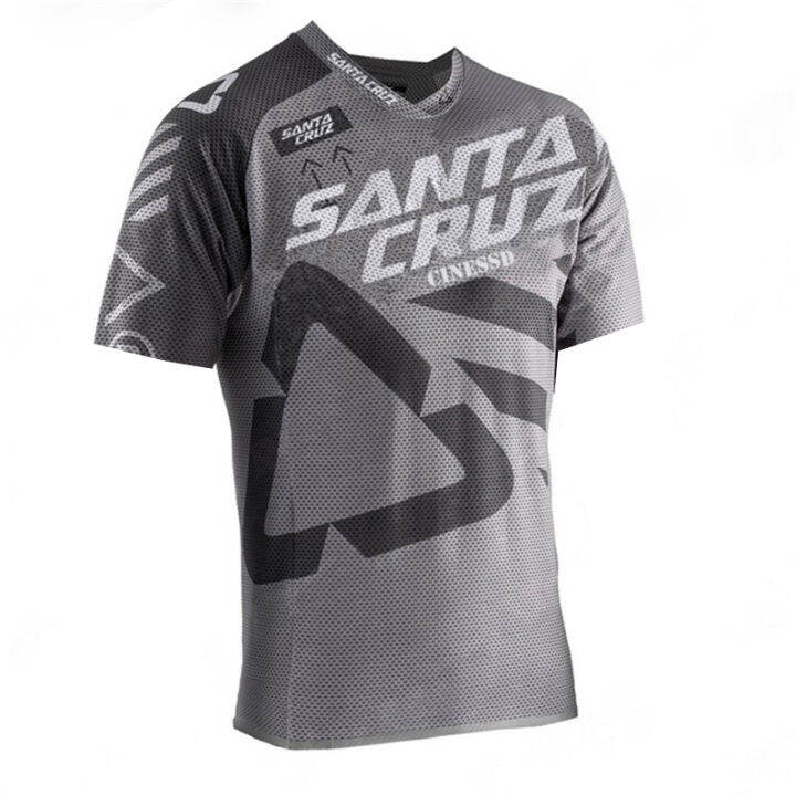 2021-santa-cruz-enduro-downhill-mountain-bike-jersey-mx-off-road-รถจักรยานยนต์-bmx-racing-jersey-dh-แขนสั้น-jersey-mtb-เสื้อยืด