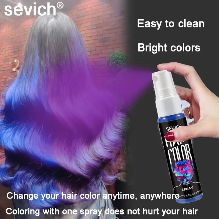Bright colors sevich Hair dye disposable Color spray hair Hair color spray  temporary Temporary hair color