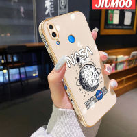 JIUMOO เคสสำหรับ Huawei Nova 3i P Smart Plus ลายตัวถังท้องฟ้าใหม่พื้นผิวขอบสี่เหลี่ยมเคสซิลิกาเจลนิ่มกันกระแทกเคสมือถือรวมเลนส์กล้องถ่ายรูปฝาครอบป้องกัน