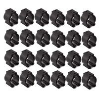 24 PCS Cue Locating Clip Holder Regular Fishing Rod Storage Clips for Pool Cue Racks 24mm, for Fishing Rod Storage Rack