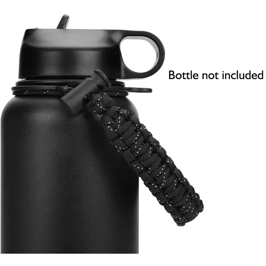 Sports Water Bottle Holder - Braided Paracord Shoulder Strap Compatible  With Hydro Flask 2.0 Wide Mouth Bottle - Perfect For Outdoor Walking,  Camping & Cycling! - Temu Belgium