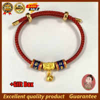 IY-ทิเบต Sutra จี้สร้อยข้อมือทอง 18K วัด Blessing สร้อยข้อมือ Fengshui Lucky Prajna สร้อยข้อมือ Heart Sutra สร้อยข้อมือ 2024 Lucky Amulet สร้อยข้อมือ