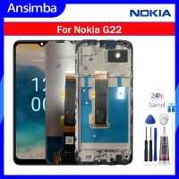 Ansimba 6.5 "จอ LCD แบบดั้งเดิมสำหรับ Nokia G22สัมผัสหน้าจอ LCD ชิ้นส่วนประกอบหน้าจอดิจิตอลสำหรับ Nokia G22เปลี่ยนการซ่อมหน้าจอ LCD