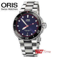 Oris The Cha-Lam Special Edition นาฬิกาข้อมือผู้ชาย สายแสตนเลส รุ่น 73376534185SetMB (Blue)