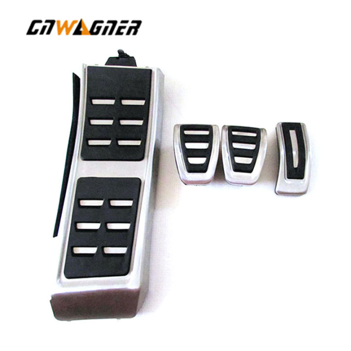 Car Auto MT Gas Brake Foot Rest Pedal Pads For Audi A4 B8 A6 A7 A8 S4 RS4 A5 S5 RS5 8T Q5 SQ5 8R Car Aluminum Alloy Pedals