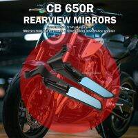 สำหรับอุปกรณ์เสริม CB650R Honda CB 650 R: กระจกมองหลังคุณภาพสูงพร้อมปีกที่ปรับได้-เพิ่มทัศนวิสัยสปอร์ต