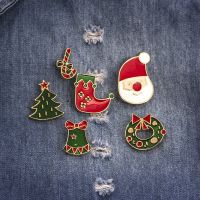 Christmas Brooch Pin Snowman Tree corsage Jewelry Gifts
