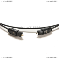 mishun318862 สายสัญญาณเสียง1เมตร3.3FT OD2.2ไฟเบอร์ออปติก SPDIF MD DVD Toslink