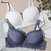 （A So Cute） BeauwearFloral ปัก Brassieres ForSexy ยกทรงริ้วรอย Moldedfor ผู้หญิงขนาดใหญ่ชุดชั้นใน B Ralette D